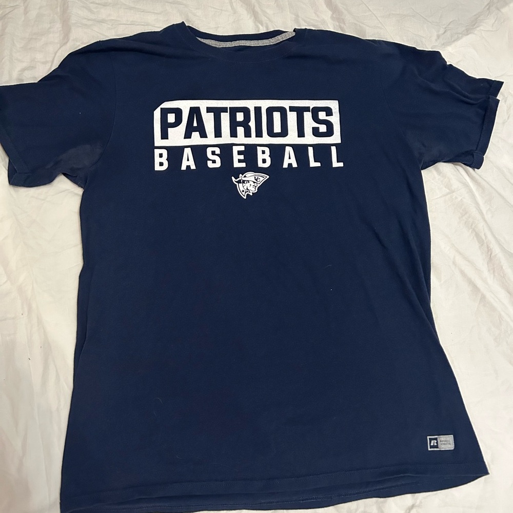 Russel athletic patriots baseball t shirt